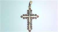 Pendant Granati in Yellow Gold Granato CROCE P Q/C GRA 3.90 G